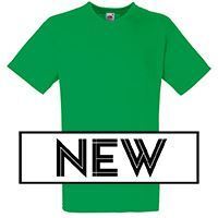 Fruit of the Loom SS034 - T-Shirt Homme Col V Vert Kelly