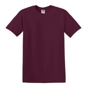 Fruit of the Loom SC6 - T-Shirt Manches Courtes 100% Coton  Bourgogne