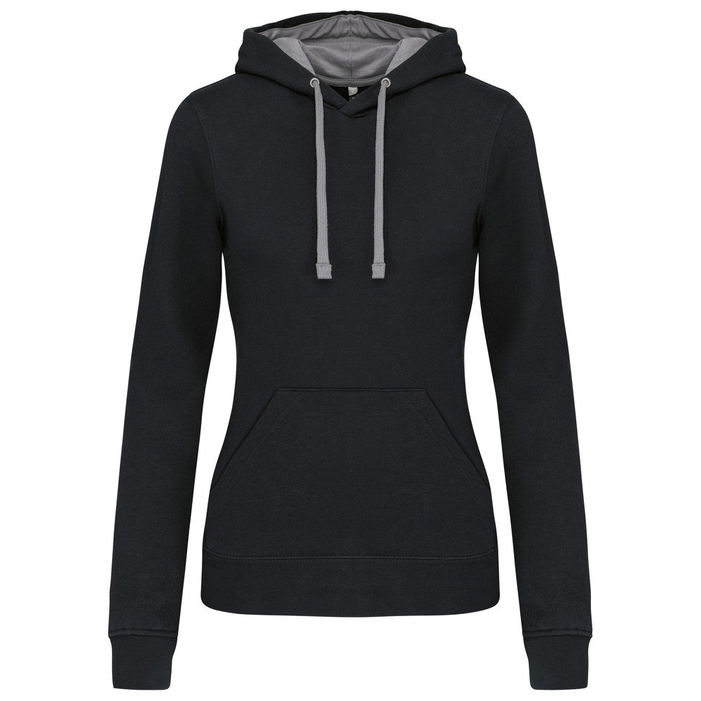 Kariban K465 - Sweat-shirt capuche contrastée femme