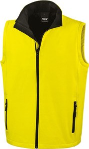 Result R232M - Body Softshell "Printable" Homme Yellow / Black