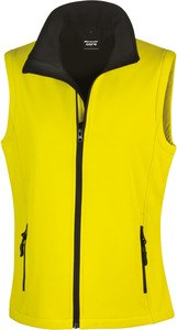 Result R232F - Gilet Polaire sans Manche Femme Yellow / Black