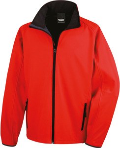 Result R231M - Veste Softshell "printable" Homme Red / Black