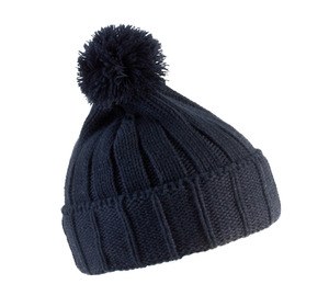 K-up KP519 - BONNET A POMPON Navy / Navy