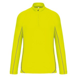 Proact PA335 - Sweat running 1/4 zip homme Fluorescent Yellow