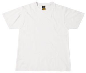 B&C Pro BC805 - Tee-Shirt Homme Col Rond Manches Courtes Pro Blanc