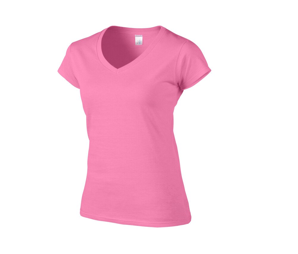 Gildan GN647 - T-Shirt Femme Col V 100% Coton