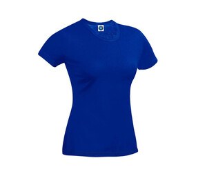 Starworld SW404 - Tee-Shirt Femme Performance Bleu Royal