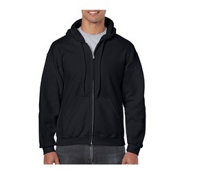 Gildan GN960 - Sweat Capuche Homme Grand Zip Noir