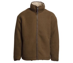 Pen Duick PK750 - Blouson Polaire Sherpa Homme Très Chaud Brun