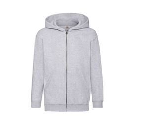 Fruit of the Loom SC379 - Sweat À Capuche Zippé Enfant Heather Grey