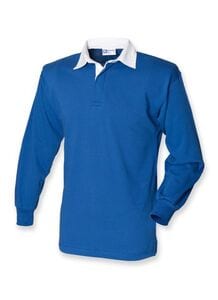 Front Row FR100 - Polo Rugby Homme 100% Coton Bleu Royal