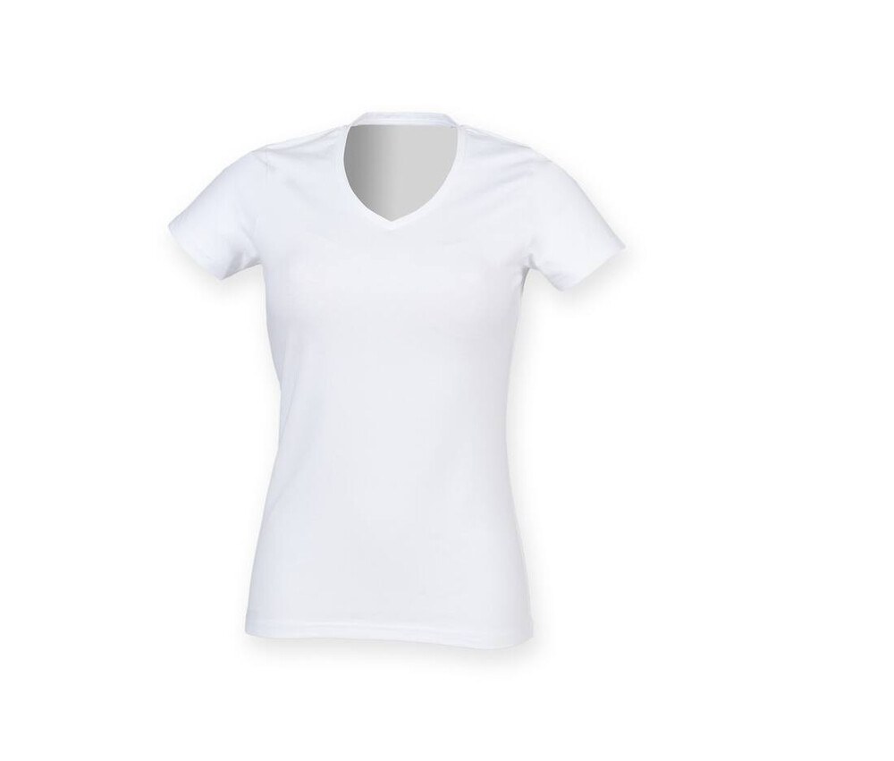 T-shirt Femme En Col V Avec Print Devant Classic