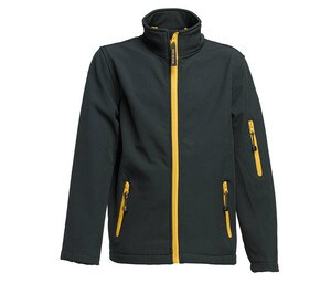 Pen Duick PK767 - Veste Soft-Shell enfant Black/Gold