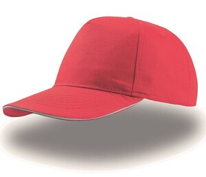 Atlantis AT004 - Casquette 5 Panneaux Red/White