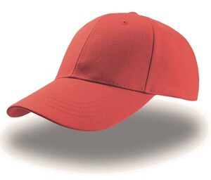 Atlantis AT007 - Casquette 6 Panneaux Rouge