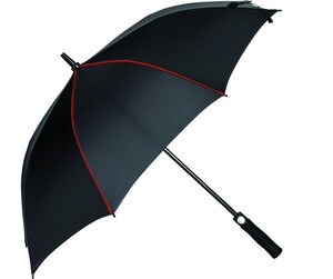 Black&Match BM921 - Parapluie de Golf Noir/Rouge