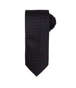 Premier PR781 - Micro Dot Tie Noir/Rouge