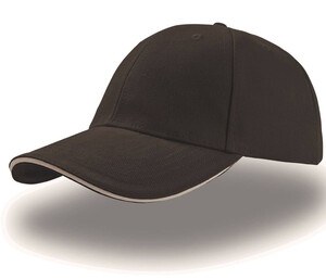 Atlantis AT003 - Casquette 6 Panneaux Sandwich Brown/White