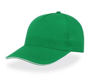 Atlantis AT004 - Casquette 5 Panneaux Green/White