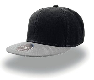 Atlantis AT013 - Casquette Snap Visière Plate Black/Grey