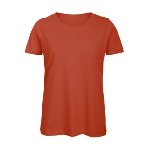 B&C BC02T - Tee-Shirt Femme 100% Coton Fire Red
