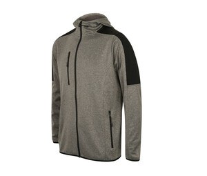 Finden & Hales LV622 - Veste À Capuche Soft-Shell Contemporaine Dark Grey Marl/Black