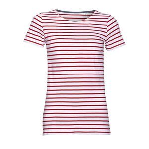 SOLS 01399 - MILES WOMEN Tee Shirt Femme Col Rond Rayé