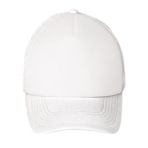 SOL'S 01668 - BUBBLE Casquette Filet 5 Panneaux Blanc