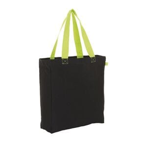 SOL'S 01672 - LENOX Sac Shopping Black/Neon Lime