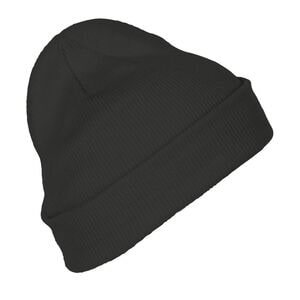 SOL'S 01664 - PITTSBURGH Bonnet Unicolore Avec Revers Dark Grey