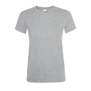 SOL'S 01825 - REGENT WOMEN Tee Shirt Femme Col Rond Gris clair melange