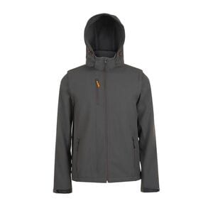 SOL'S 01647 - TRANSFORMER Softshell Capuche Et Manches Amovibles Charcoal Grey