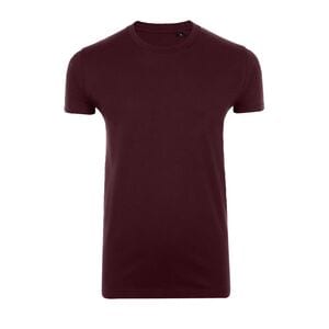 SOL'S 00580 - Imperial FIT Tee Shirt Homme Col Rond Ajusté Oxblood