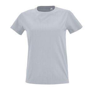 SOL'S 02080 - Imperial FIT WOMEN Tee Shirt Femme Col Rond Ajusté Pure Grey