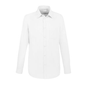 SOL'S 02920 - Boston Fit Chemise Homme Oxford Manches Longues Blanc