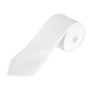 SOL'S 02932 - Garner Cravate En Satin De Polyester Blanc