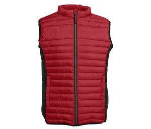 Pen Duick PK316 - Bodywarmer bi-matière homme Brick Red/Black