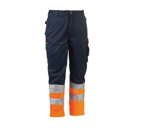 HEROCK HK012 - Pantalon haute visibilité Navy/Fluorescent Orange