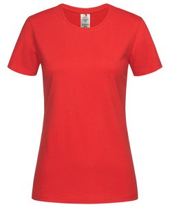 Stedman STE2620 - Tee-shirt col rond pour femmes CLASSIC ORGANIC Rouge Scarlet