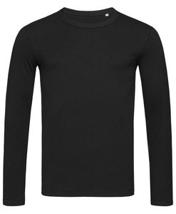 Stedman STE9040 - Tee-shirt manches longues pour hommes Morgan LS Black Opal