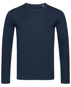 Stedman STE9040 - Tee-shirt manches longues pour hommes Morgan LS Marina Blue