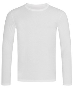 Stedman STE9040 - Tee-shirt manches longues pour hommes Morgan LS Blanc