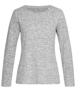 Stedman STE9180 - Pull à manches longues pour femmes Light Grey Melange