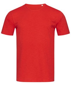 Stedman STE9400 - Tee-shirt col rond pour Hommes SHAWN Crimson Red