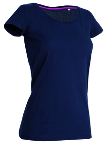 Stedman STE9700 - Tee-shirt pour Femmes Col Rond Marina Blue