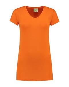 Lemon & Soda LEM1262 - T-shirt Col V SS Femme Orange