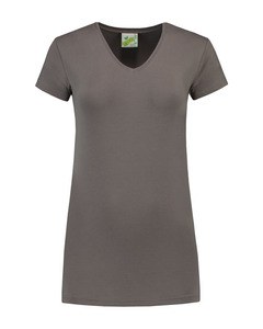 Lemon & Soda LEM1262 - T-shirt Col V SS Femme Pearl Grey