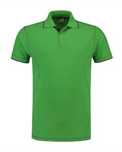 Lemon & Soda LEM3517 - Polo Flatlock SS Homme Lime/PG