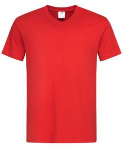 Stedman STE2300 - Tee-shirt col V pour hommes CLASSIC Rouge Scarlet