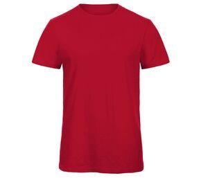 B&C BC046 - Tee-Shirt Homme Coton Biologique Chic Red